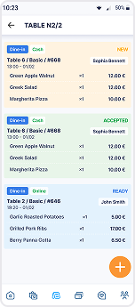 App Waiter interface example 3